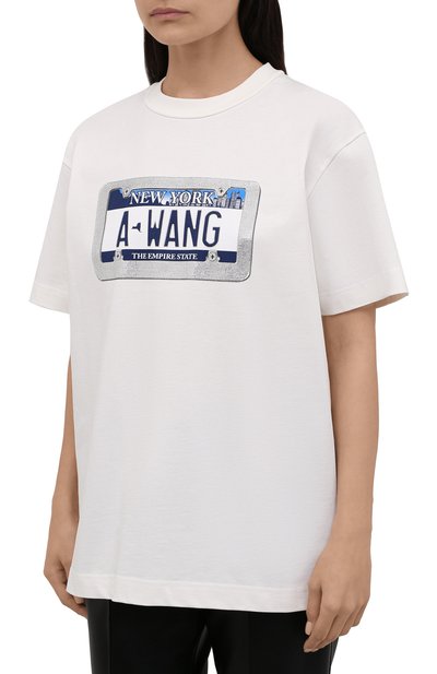 Хлопковая футболка ALEXANDER WANG, арт. UCC3211441, фото 3