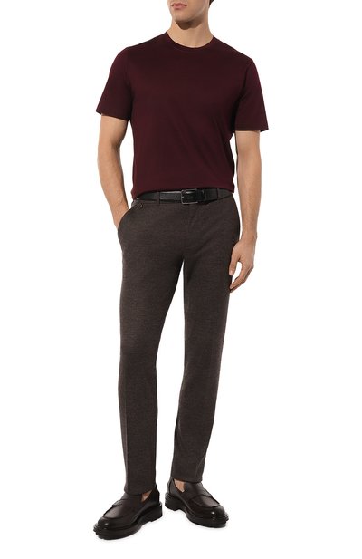 Хлопковая футболка MVST бордового цвета по цене 39500 руб., арт. 13M660.MK00.MUST, фото 2 Хлопковая футболка MVST, арт. 13M660.MK00.MUST, фото 2