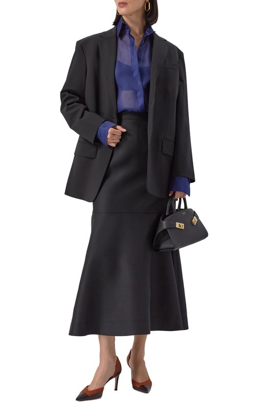 Шелковая рубашка Kiton D59456K0592E02 Синий  D59456K0592E02 Фото 2