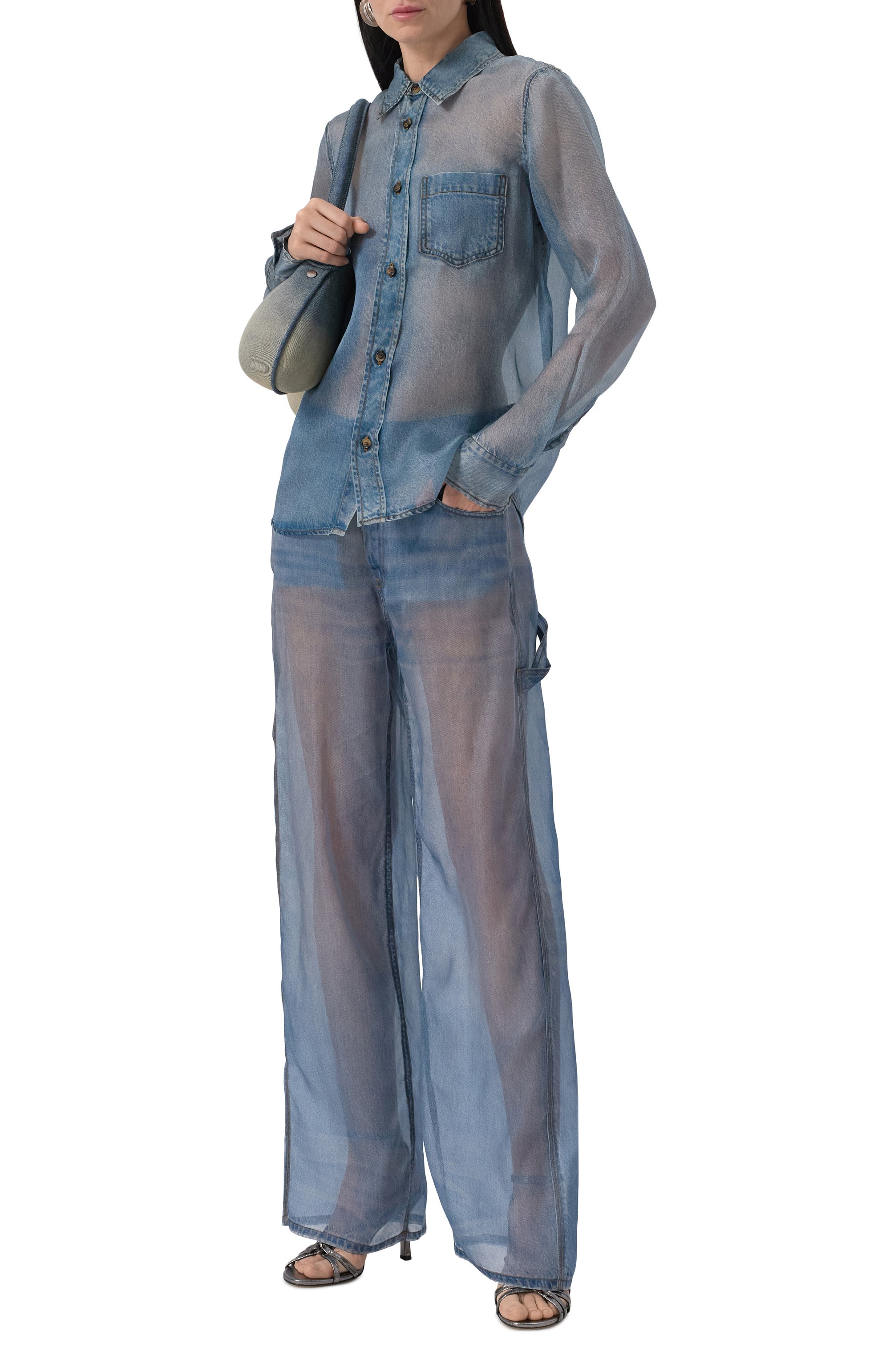 Шелковые брюки HAIKURE, арт. HEW033000R001L0890, фото 2