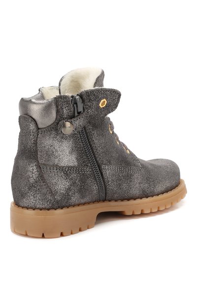 Кожаные ботинки с меховой отделкой WALKEY, арт. Y1A4-40143-0416/25-29, фото 3