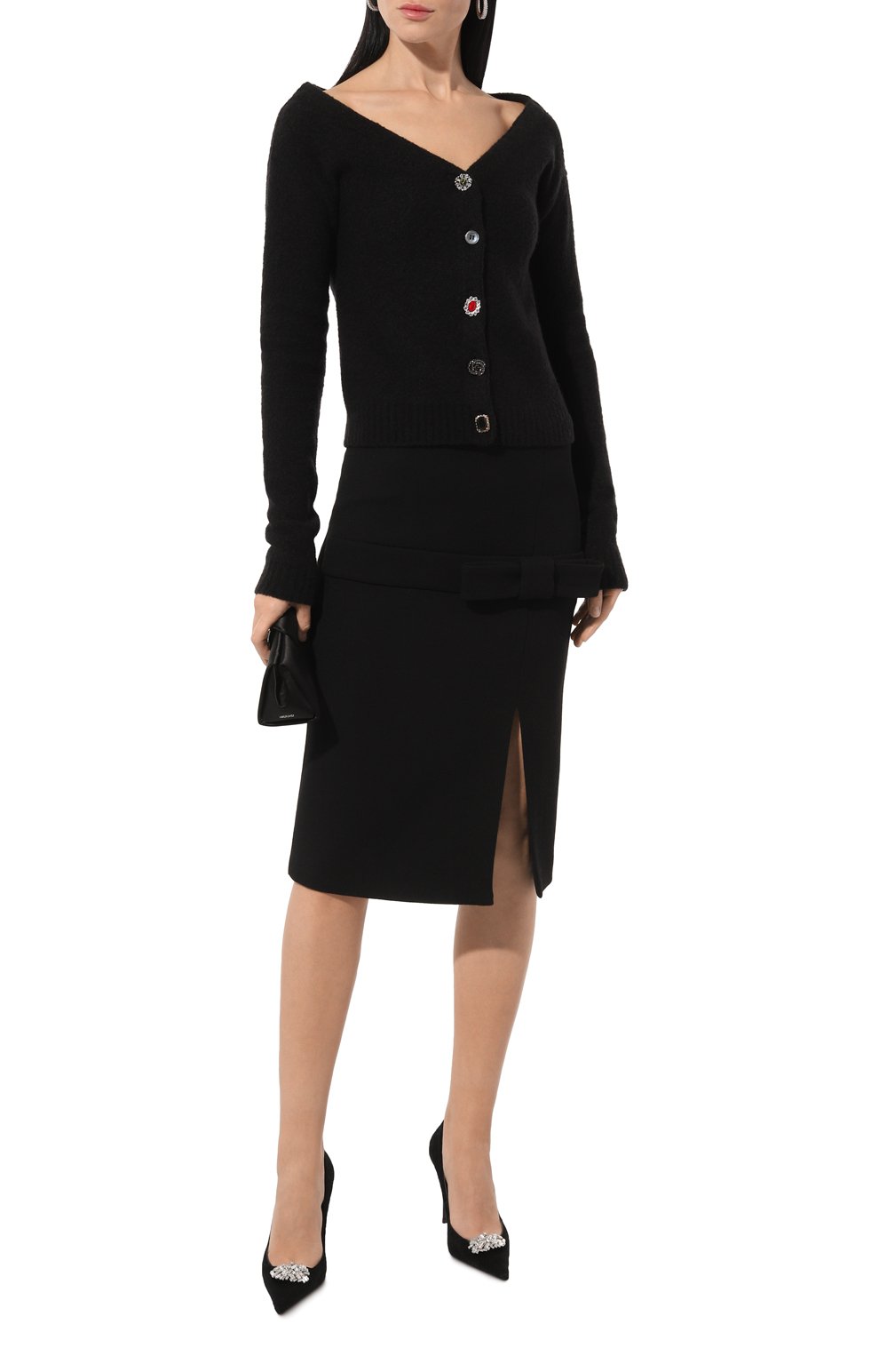 Шерстяная юбка N21 черного цвета по цене 79150 руб., арт. C031/5161, фото 2 Шерстяная юбка N21, арт. C031/5161, фото 2