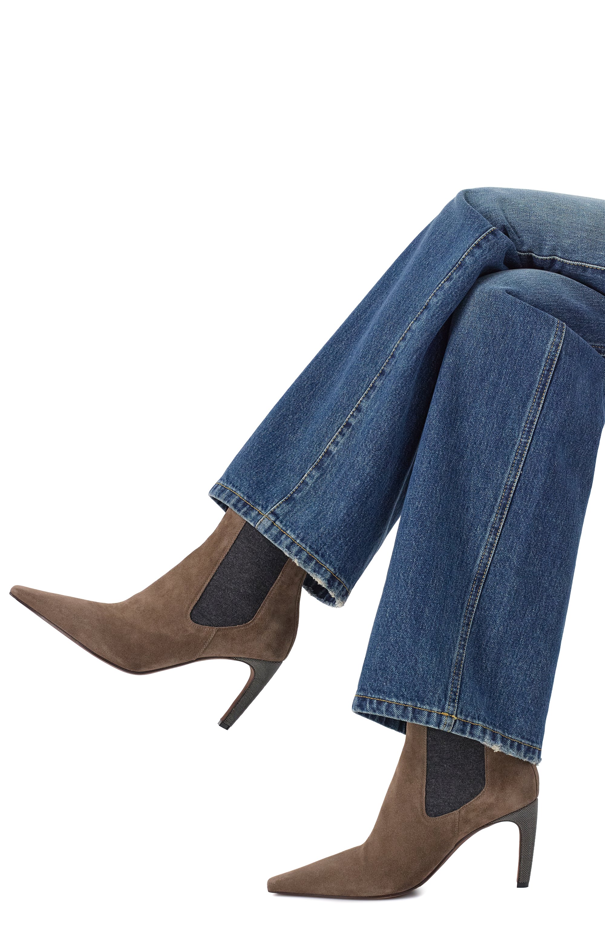 Замшевые ботильоны BRUNELLO CUCINELLI, арт. MZSFC3008P, фото 2