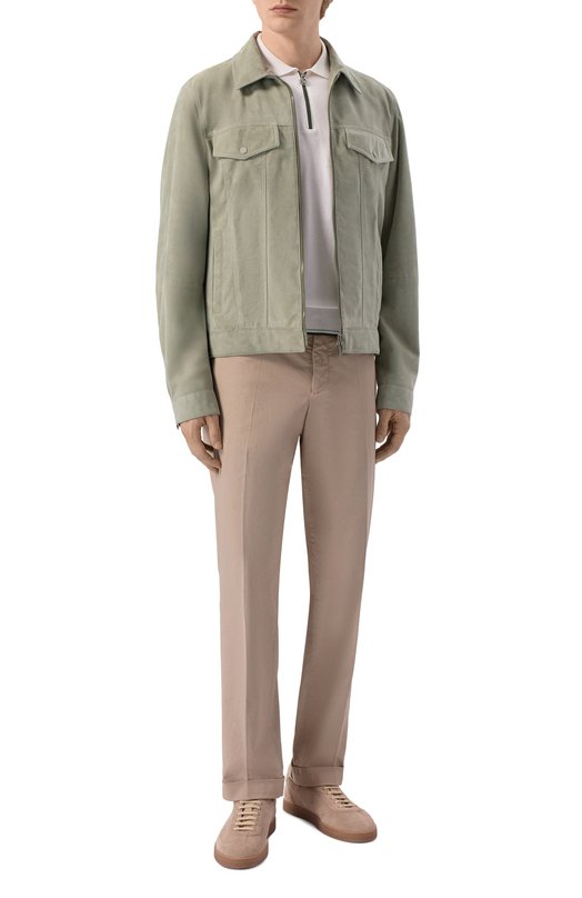 Замшевая куртка MVST M26.2PM.L001/L010 SUEDE Хаки  M26.2PM.L001/L010 SUEDE Фото 2