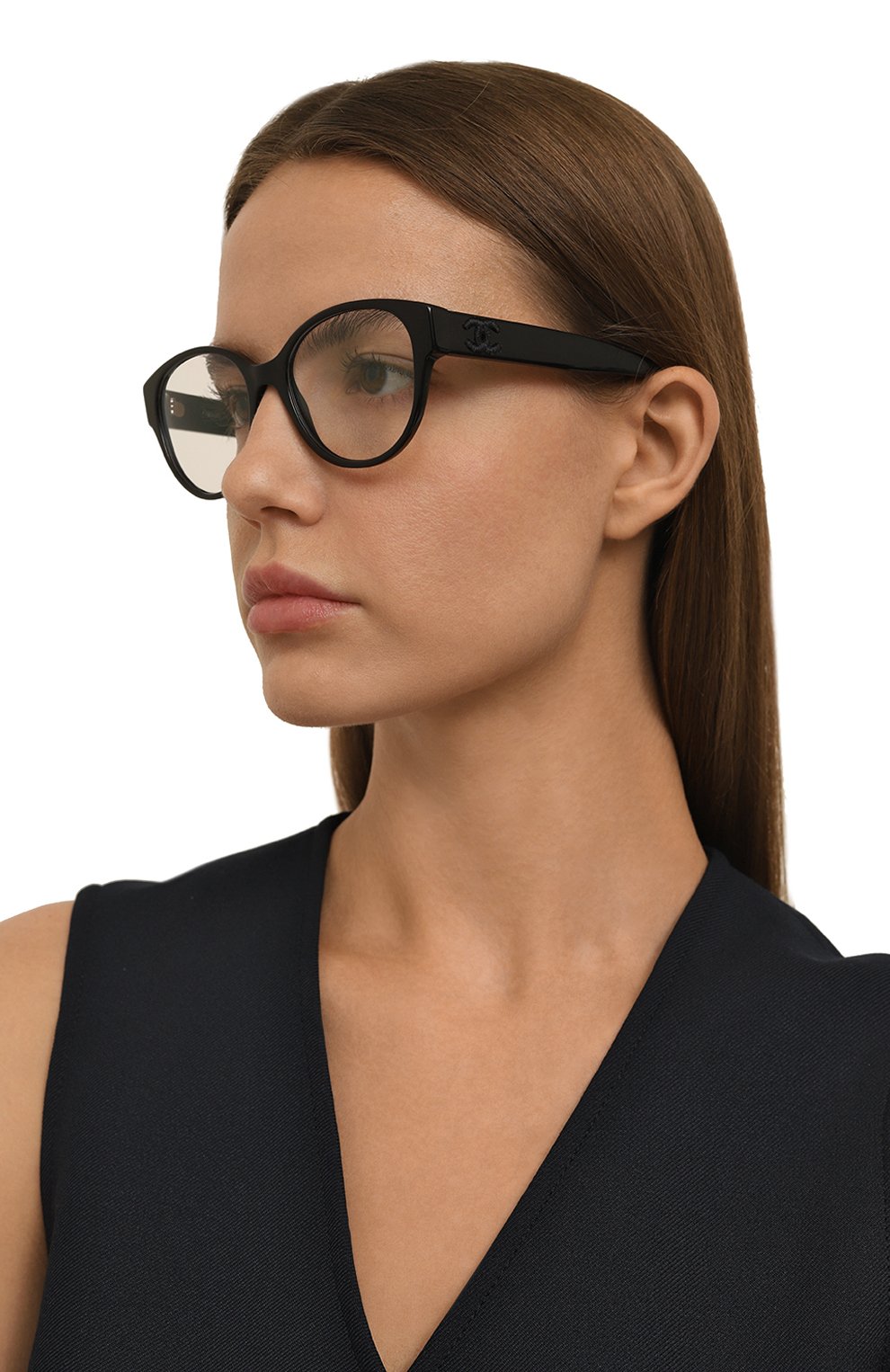 Оправа CHANEL черного цвета по цене 46950 руб., арт. 3415-C501, фото 2 Оправа CHANEL, арт. 3415-C501, фото 2