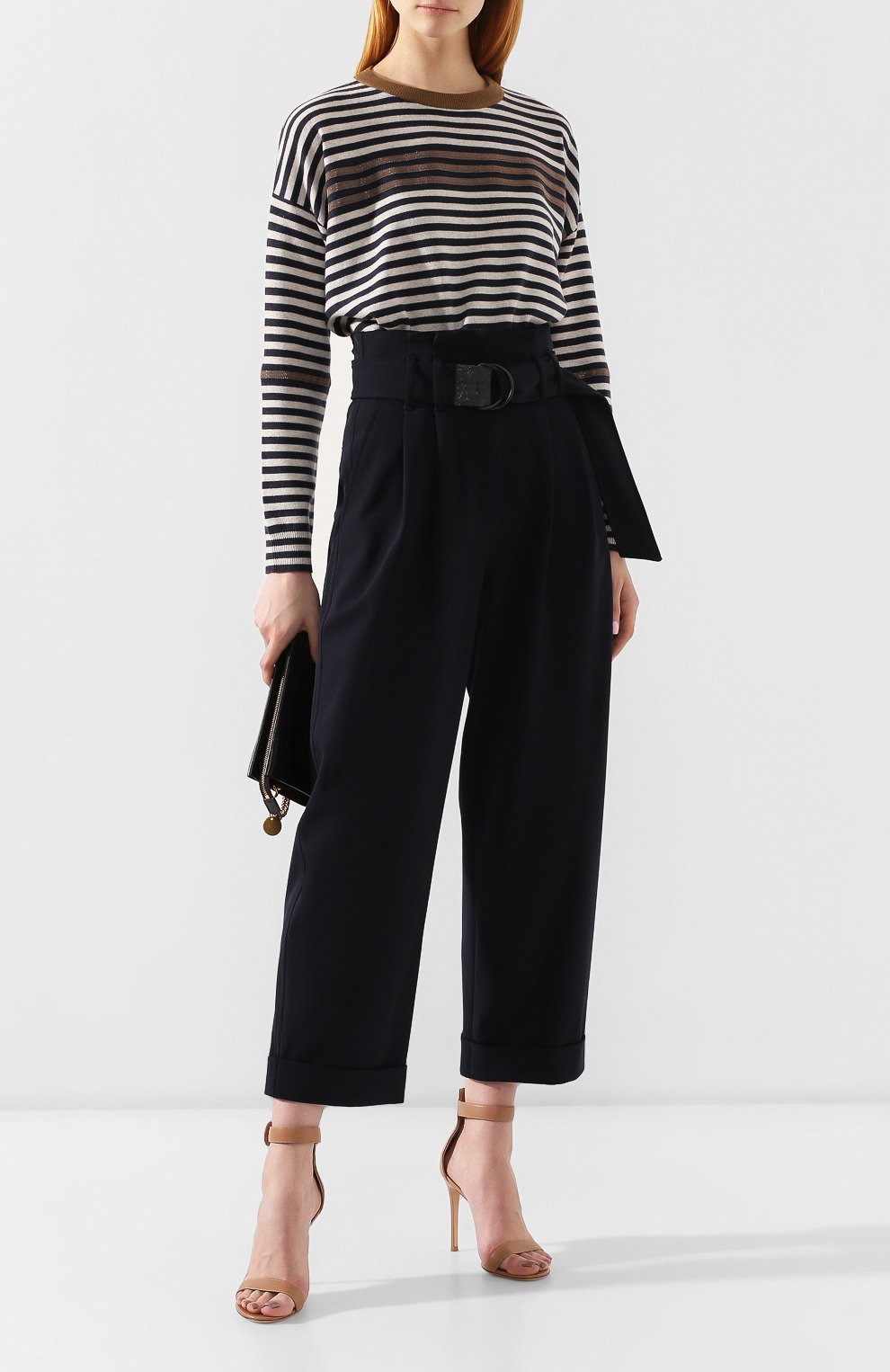 Пуловер в полоску BRUNELLO CUCINELLI, арт. M16178100P, фото 2