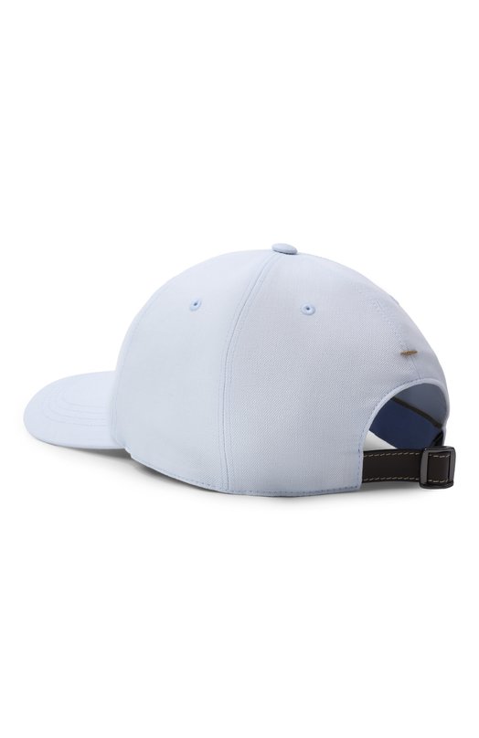 Бейсболка изо льна и хлопка Paul&Shark 26417102 Голубой  26417102 Фото 2