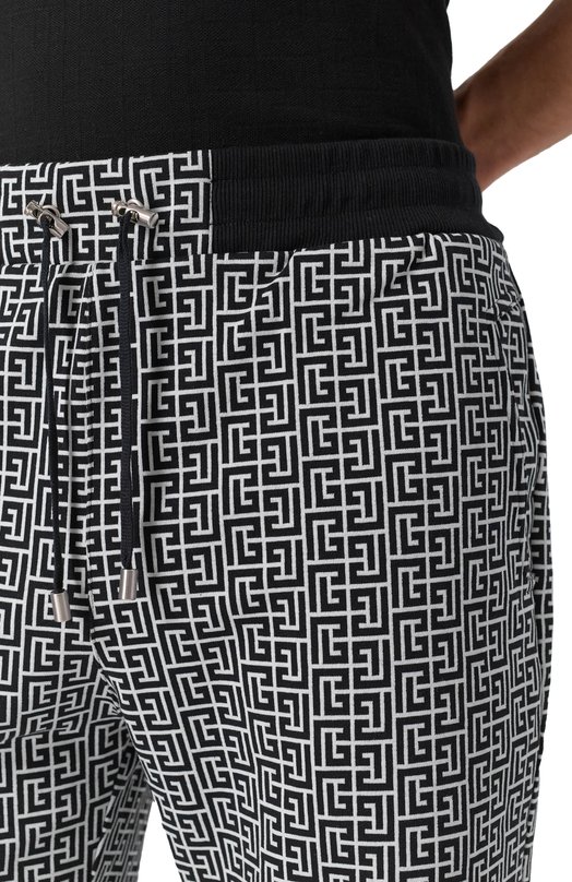 Хлопковые шорты Balmain XH00A003/JC97 Чёрно-белый  XH00A003/JC97 Фото 5