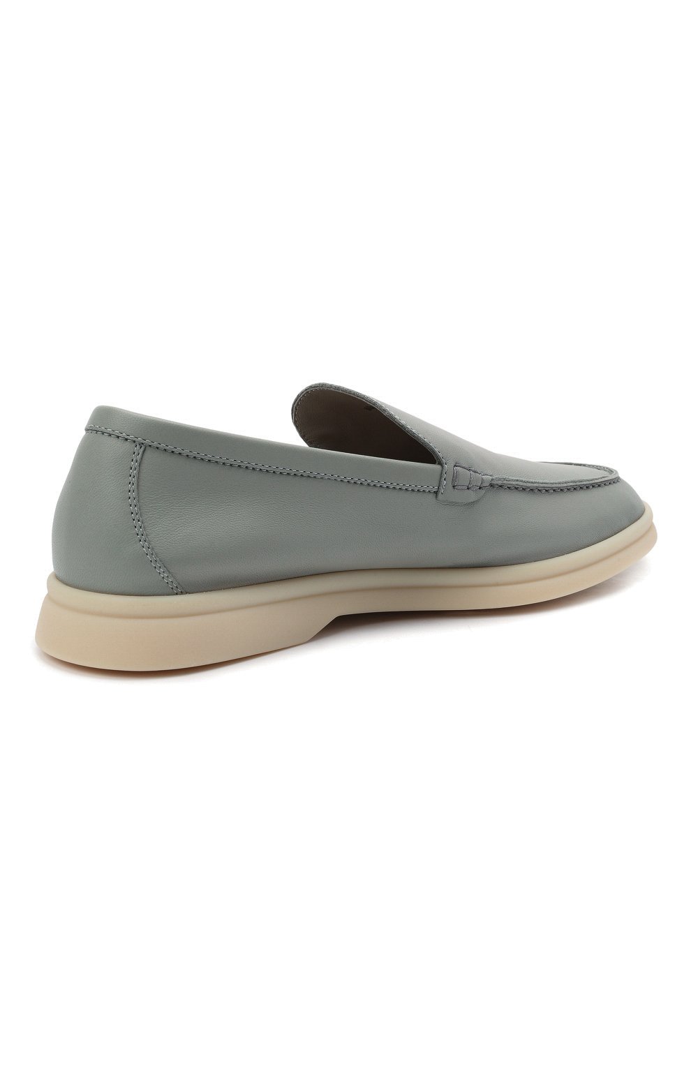 Кожаные лоферы summer walk LORO PIANA светло-зеленого цвета по цене 54650 руб., арт. FAI0323, фото 5 Кожаные лоферы summer walk LORO PIANA, арт. FAI0323, фото 5