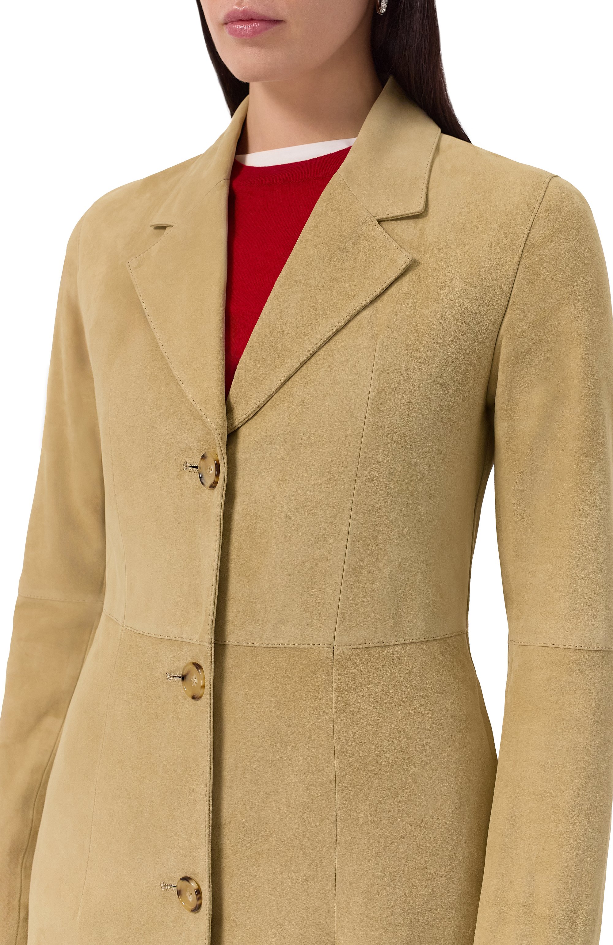 Замшевое пальто TOTEME, арт. 252-WR00169-LE0005, фото 5