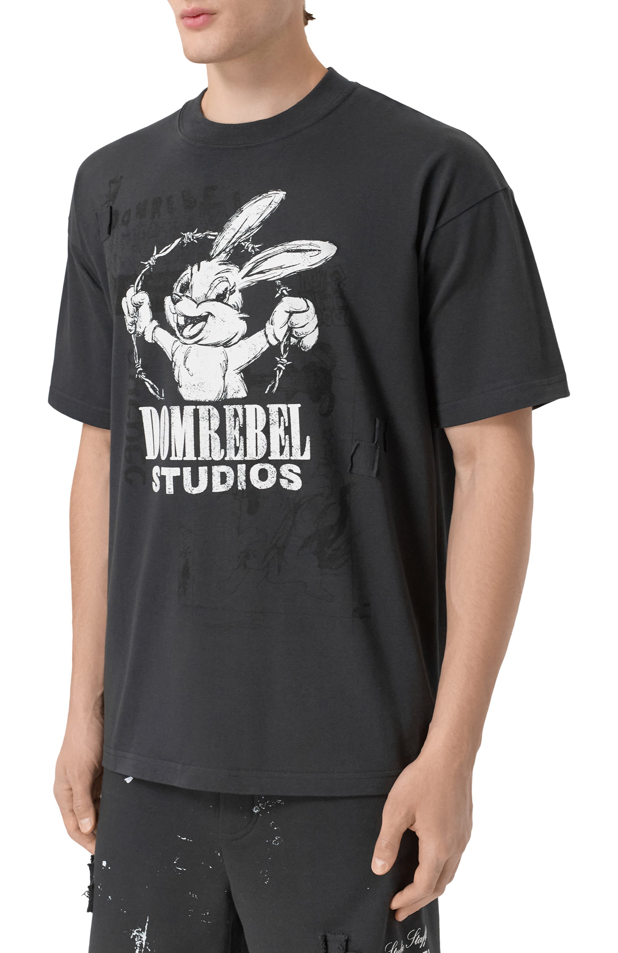 Хлопковая футболка DOMREBEL, арт. M BUNWIRE, фото 3