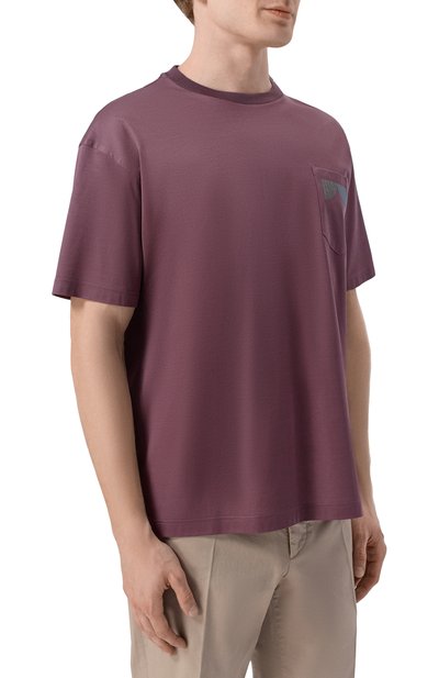 Хлопковая футболка ZILLI, арт. TSR03RM0100VZBPL0_001, фото 3