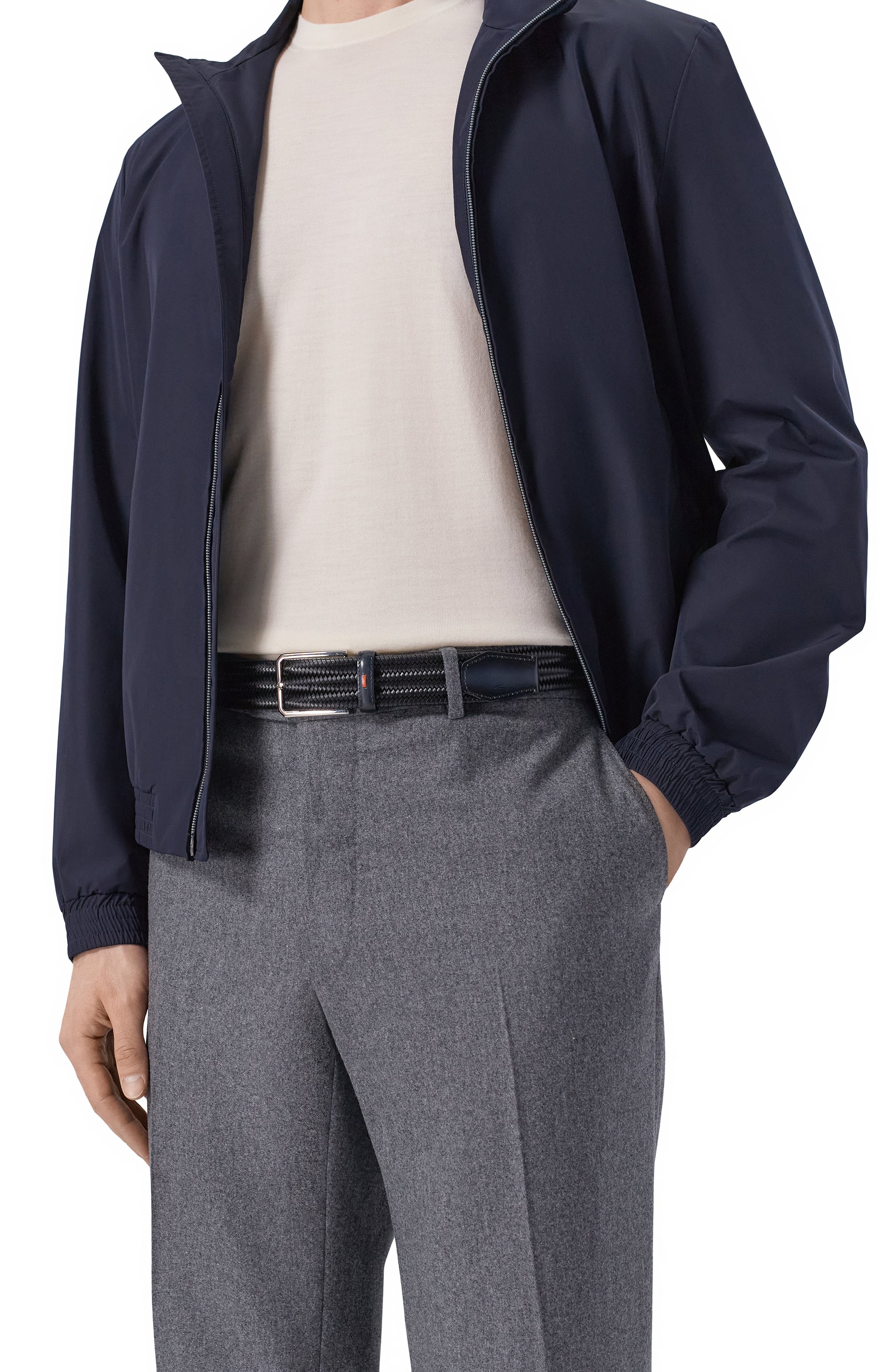 Кожаный ремень SANTONI, арт. CM35VC010B91EYPL, фото 2