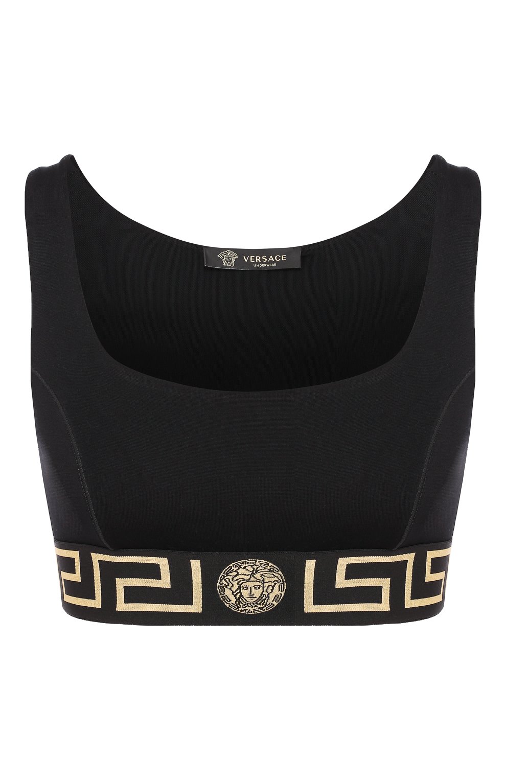 Бра-топ VERSACE черного цвета по цене 24150 руб., арт. AGD19003/AC00360, фото 1 Бра-топ VERSACE, арт. AGD19003/AC00360, фото 1