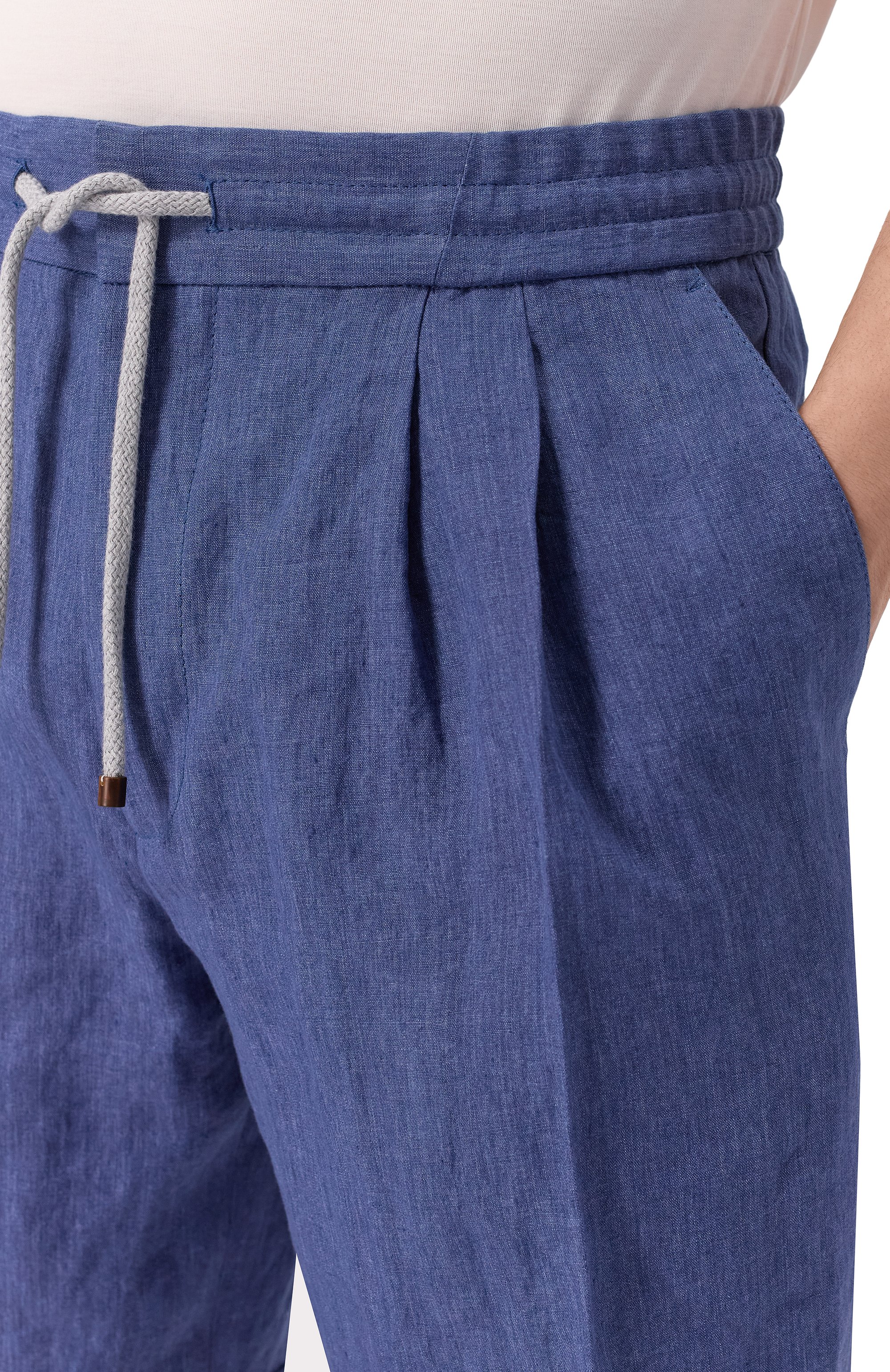 Льняные шорты BRUNELLO CUCINELLI, арт. MH248U0020, фото 5