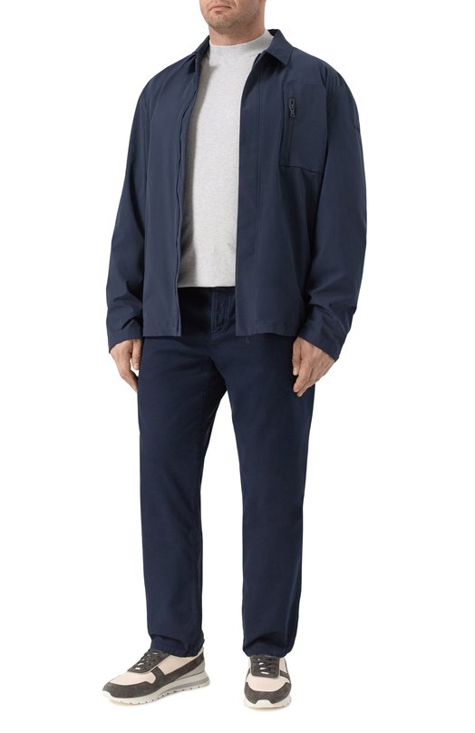 Хлопковая футболка Brunello Cucinelli M0B131396W Серый  M0B131396W Фото 2