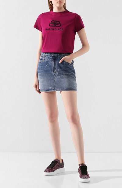 Хлопковая футболка BALENCIAGA, арт. 583245/TGV75, фото 2