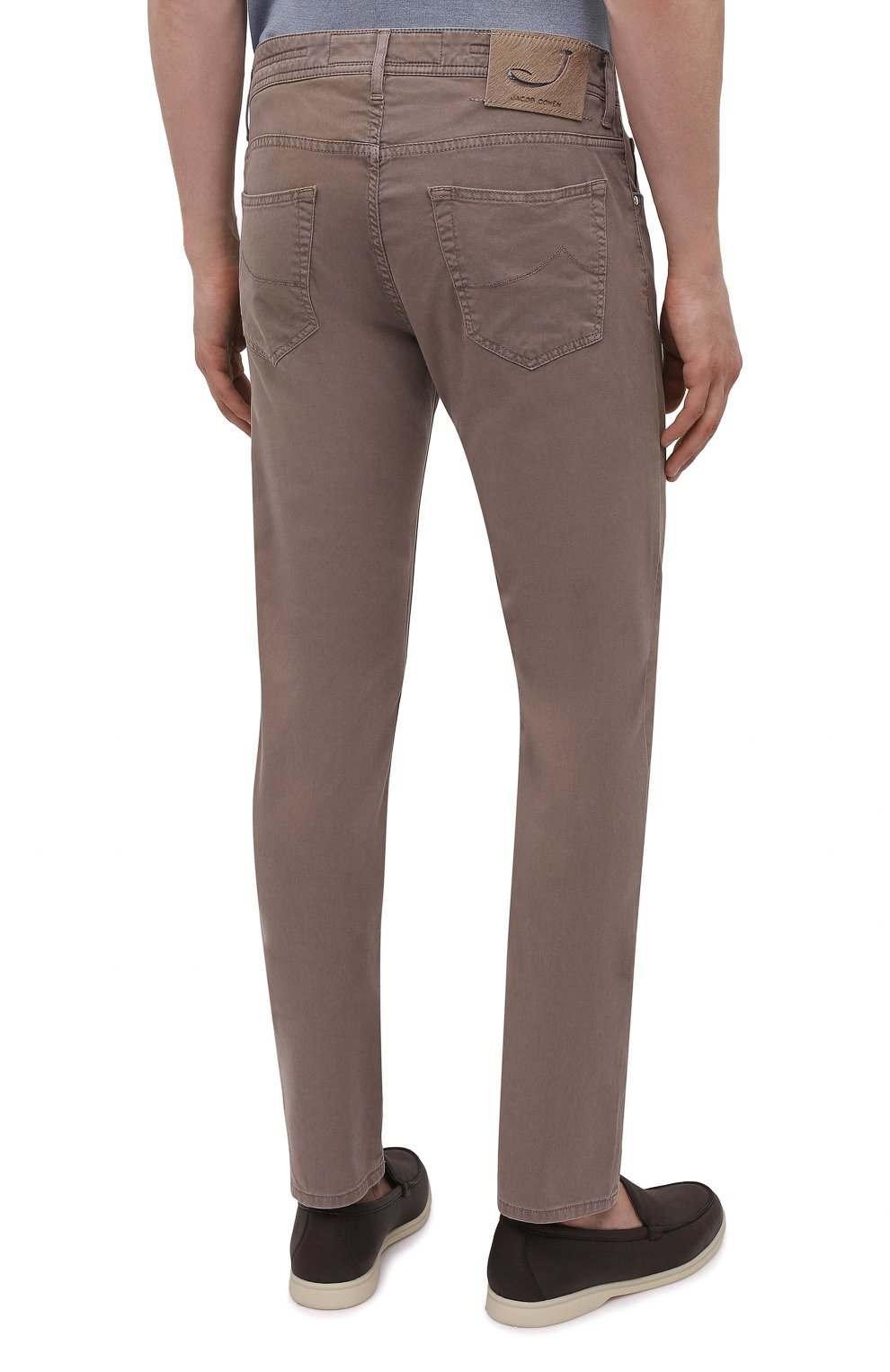 Джинсы JACOB COHEN темно-бежевого цвета по цене 37950 руб., арт. J688 C0MF 01831-V/55, фото 4 Джинсы JACOB COHEN, арт. J688 C0MF 01831-V/55, фото 4