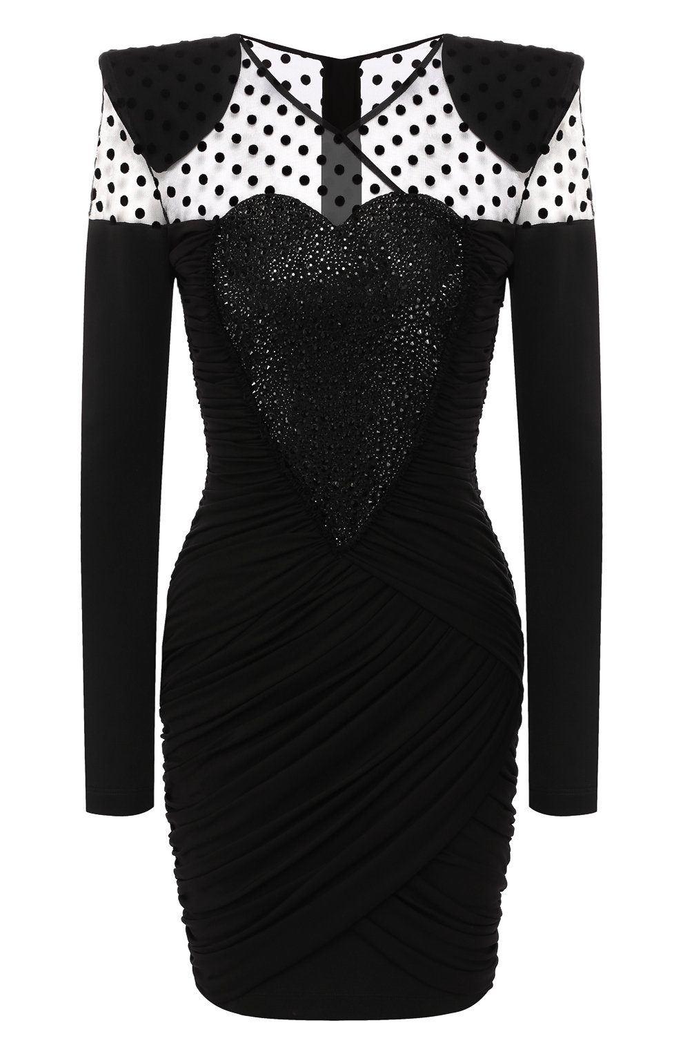Платье BALMAIN черного цвета по цене 358000 руб., арт. SF06680/X279, фото 1 Платье BALMAIN, арт. SF06680/X279, фото 1