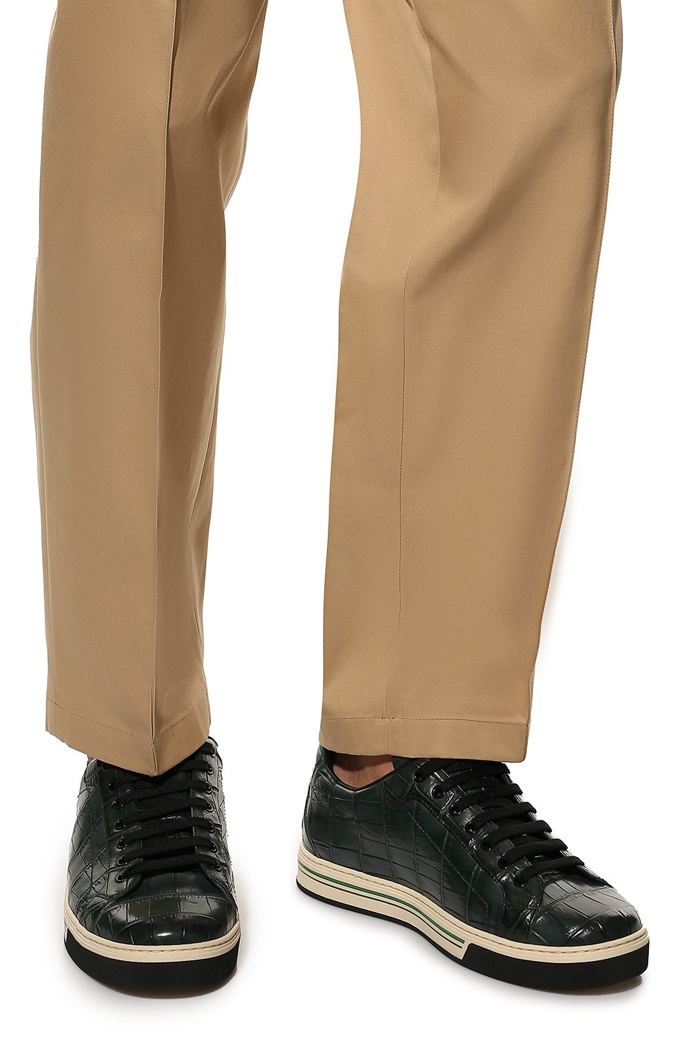 Кеды из кожи крокодила roma DOLCE & GABBANA, арт. CS1583/A2Q18/CNIL, фото 3