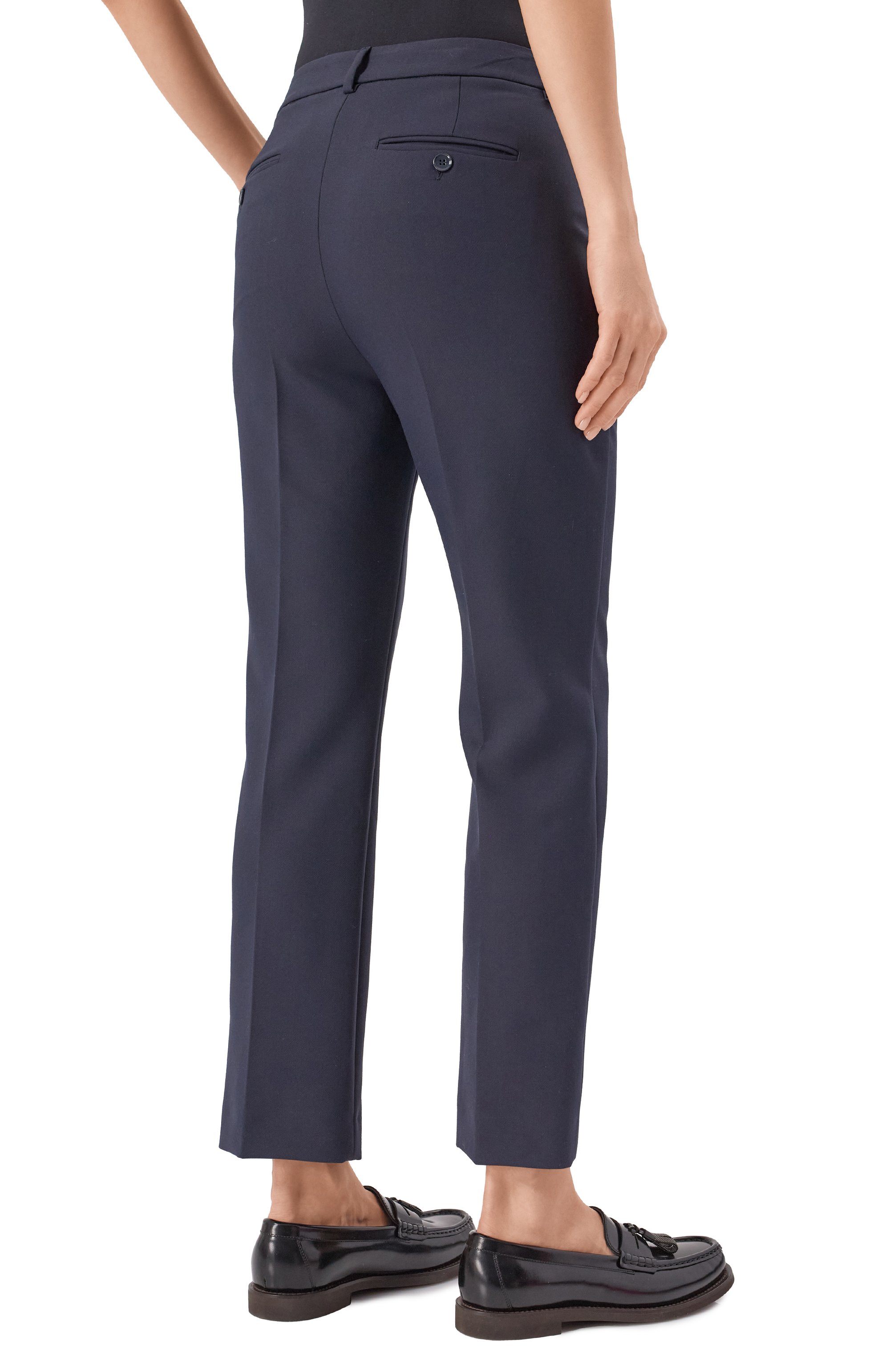 Брюки WEEKEND MAX MARA синего цвета по цене 22050 руб., арт. RANA, фото 4 Брюки WEEKEND MAX MARA, арт. RANA, фото 4