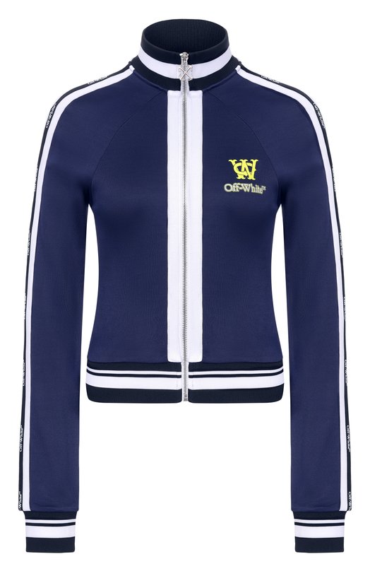 Толстовка из вискозы Off-White 0WBD006F25JER001 Синий 0WBD006F25JER001