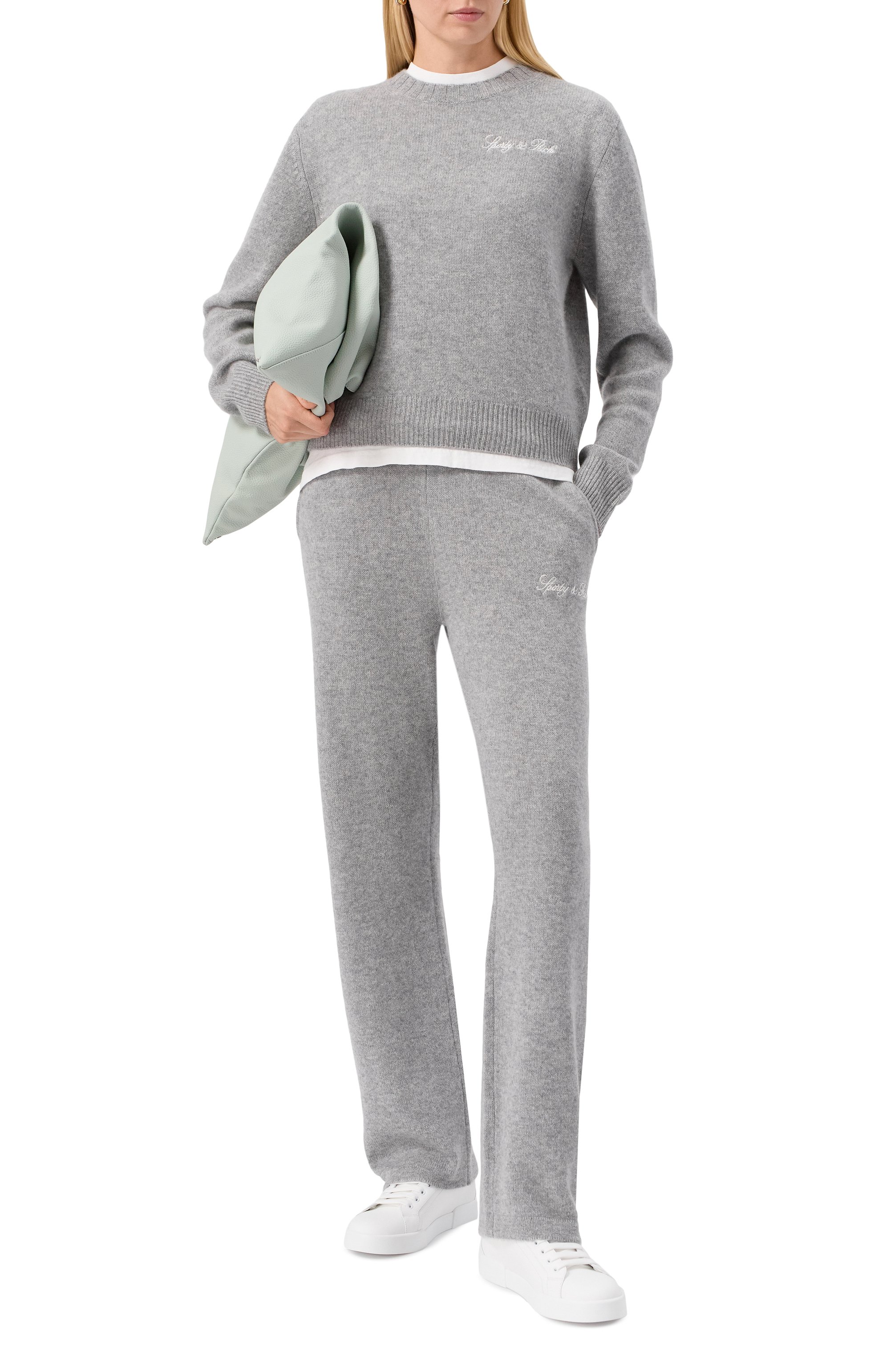 Свитер из кашемира и шерсти SPORTY AND RICH, арт. WS012508232GY03, фото 2