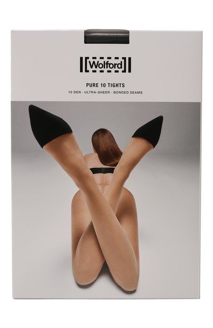 Женские капроновые колготки  WOLFORD черного цвета, арт. 14497 | Фото 1 (Материал внешний: Синтетический материал; Статус проверки: Проверено, Проверена категория)