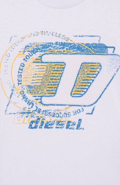 Хлопковая футболка DIESEL, арт. J02589/0GRAI, фото 3