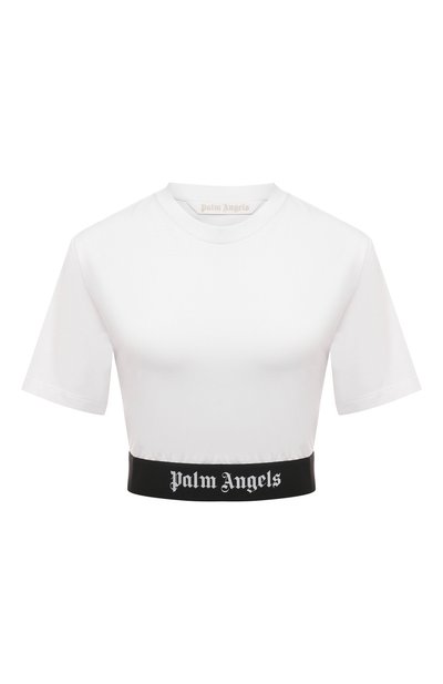 Хлопковая футболка PALM ANGELS, арт. PWAA051F22JER0010101, фото 1