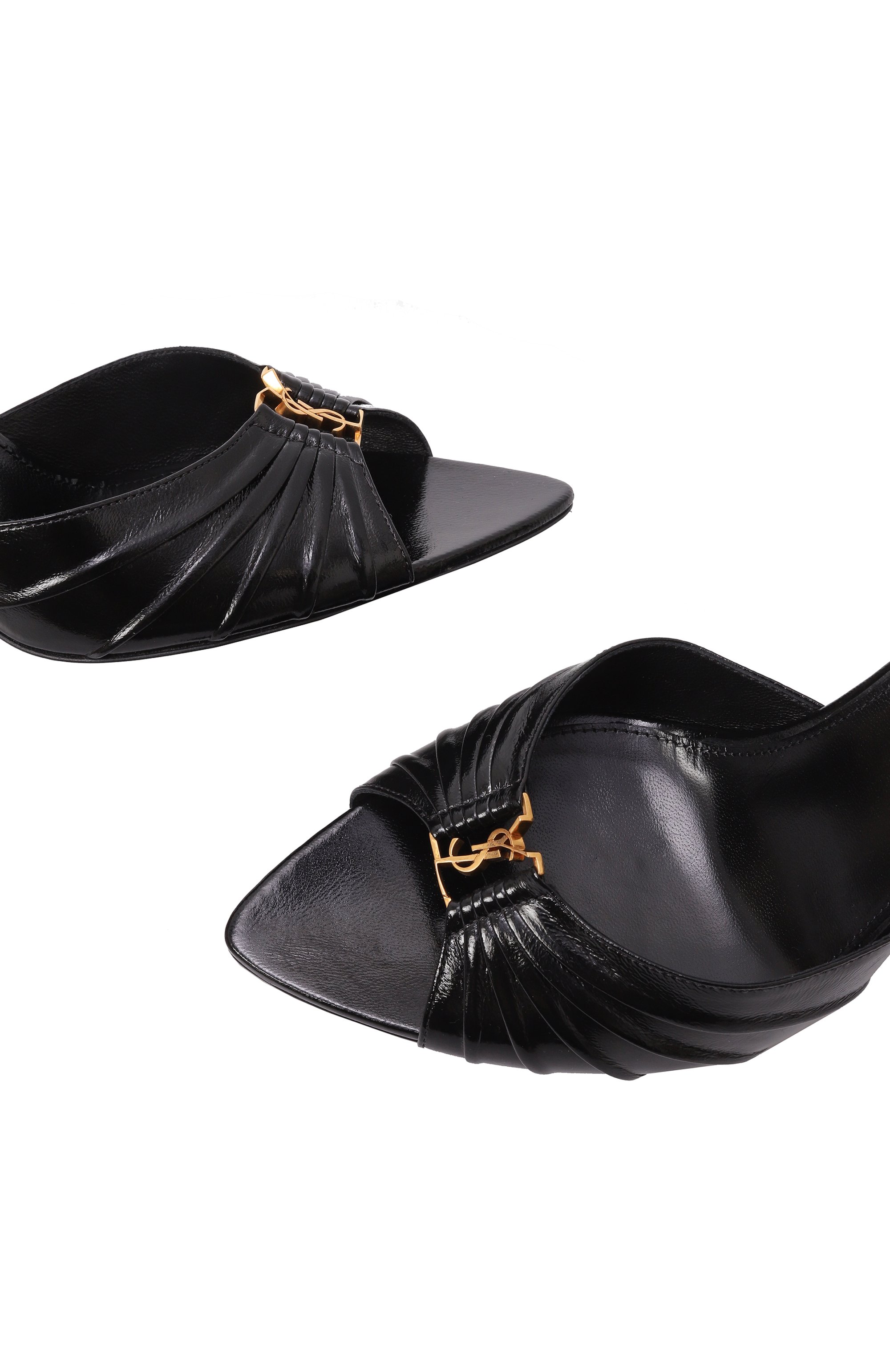 Кожаные мюли babylone SAINT LAURENT, арт. 799606/AAC4K, фото 7