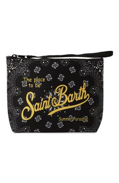Женская косметичка aline MC2 SAINT BARTH черного цвета, арт. ALINE/STBA/02587F | Фото 1 (Материал: Текстиль, Синтетический материал; Нос: Не проставлено; Материал сплава: Проставлено)