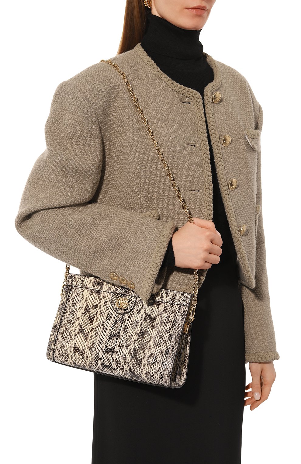 Сумка ophidia small из кожи змеи GUCCI, арт. 503877 LOO0G, фото 2