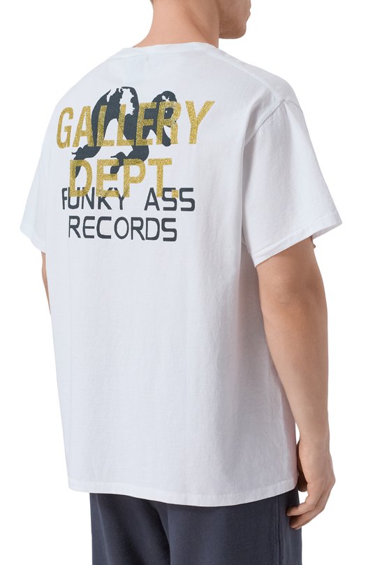 Хлопковая футболка Gallery Dept. FAR-10291 Белый  FAR-10291 Фото 4