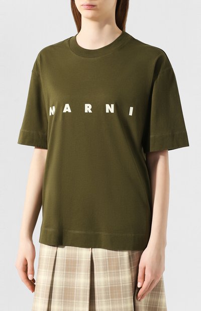 Хлопковая футболка MARNI, арт. THJET49EPB/SCP89, фото 3