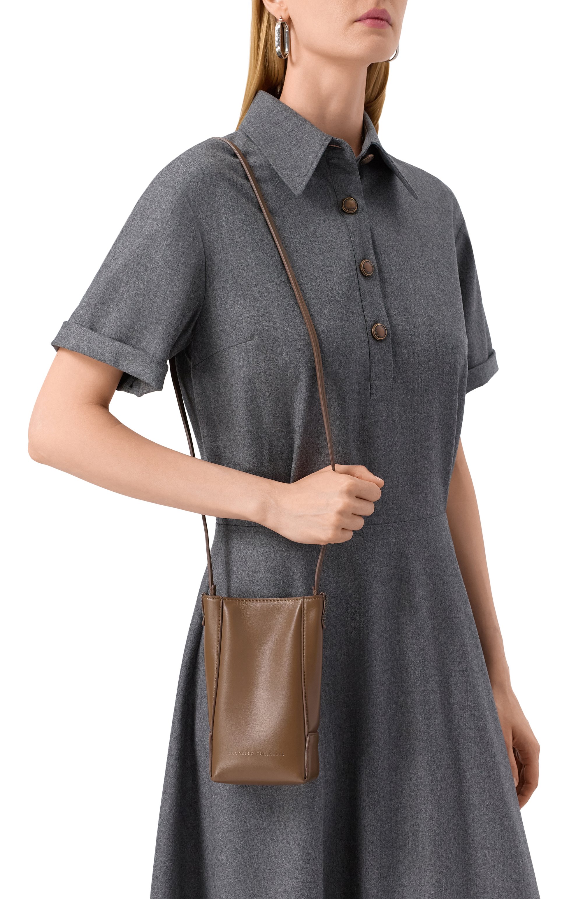 Кожаный чехол bc duo для телефона BRUNELLO CUCINELLI, арт. MWTKD2739P, фото 2