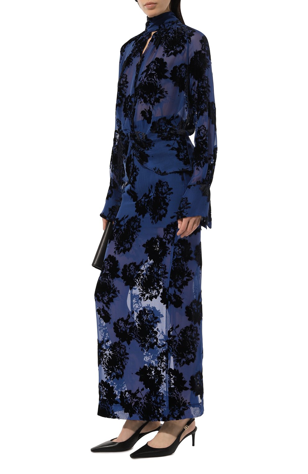 Юбка из вискозы и шелка NINA RICCI, арт. 24ACJU025VI0529, фото 2