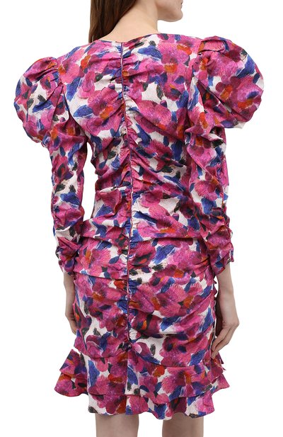 Платье из вискозы ISABEL MARANT разноцветного цвета по цене 104500 руб., арт. R01944-21E026I/MIREYA, фото 4 Платье из вискозы ISABEL MARANT, арт. R01944-21E026I/MIREYA, фото 4