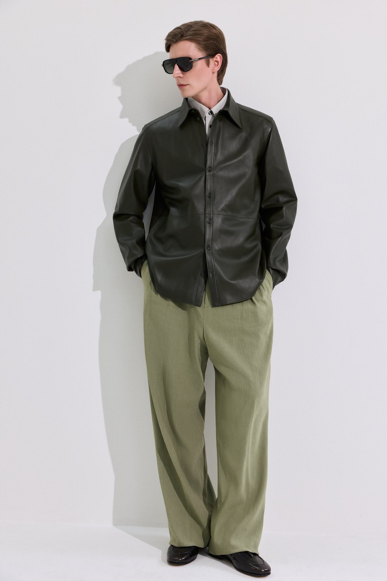Брюки изо льна и вискозы DRIES VAN NOTEN, арт. 020952/3237, фото 6