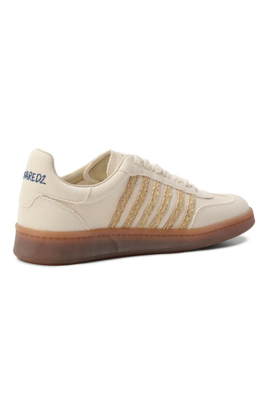 Текстильные кеды Summer Lovers Dsquared2 SNM0439/00308355 Бежевый  SNM0439/00308355 Фото 5