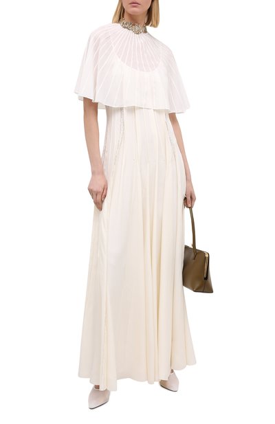 Платье CHLOÉ светло-бежевого цвета по цене 578000 руб., арт. CHC20WR032032, фото 2 Платье CHLOÉ, арт. CHC20WR032032, фото 2