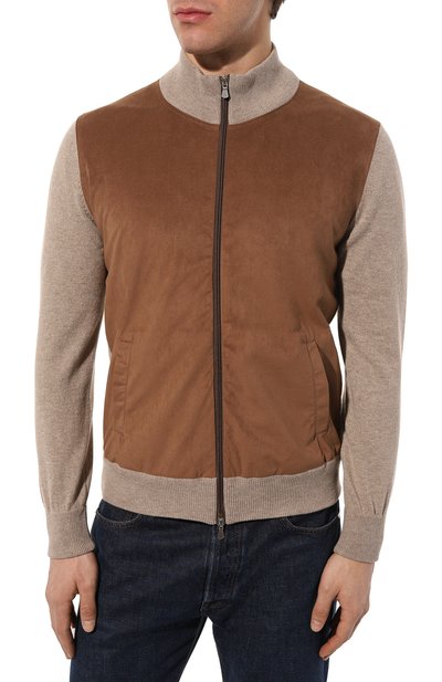 Кардиган из шерсти и кашемира GRAN SASSO бежевого цвета по цене 49100 руб., арт. 57155/19657, фото 3 Кардиган из шерсти и кашемира GRAN SASSO, арт. 57155/19657, фото 3