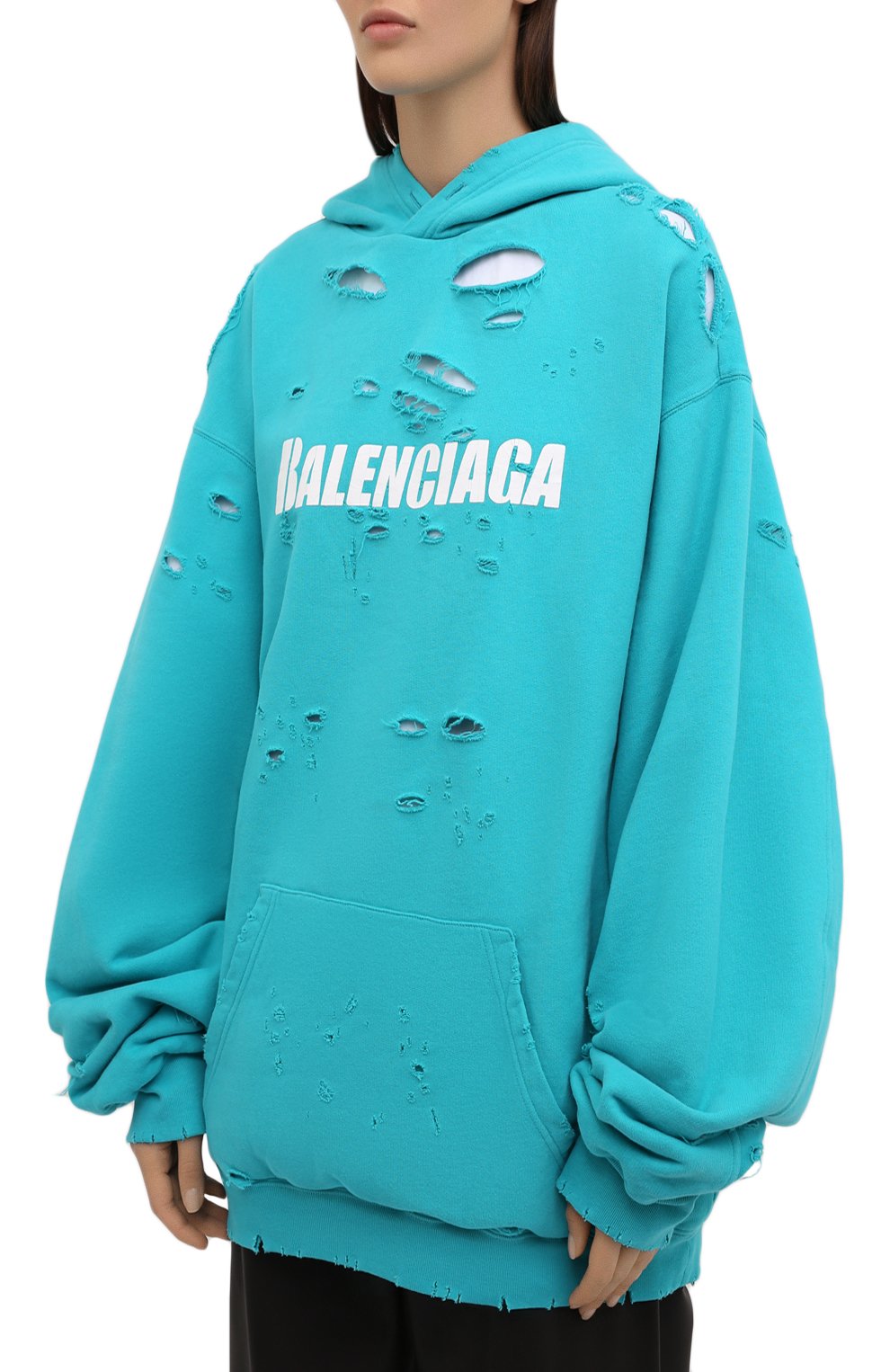 Хлопковое худи BALENCIAGA, арт. 659403/TKVB6, фото 3