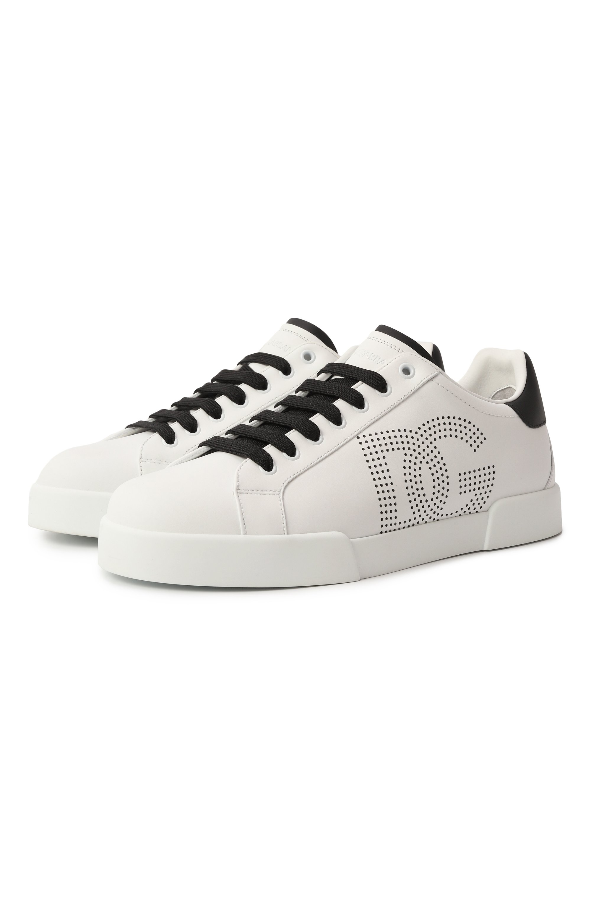 Кожаные кеды portofino DOLCE & GABBANA, арт. CS2277/AV066, фото 1