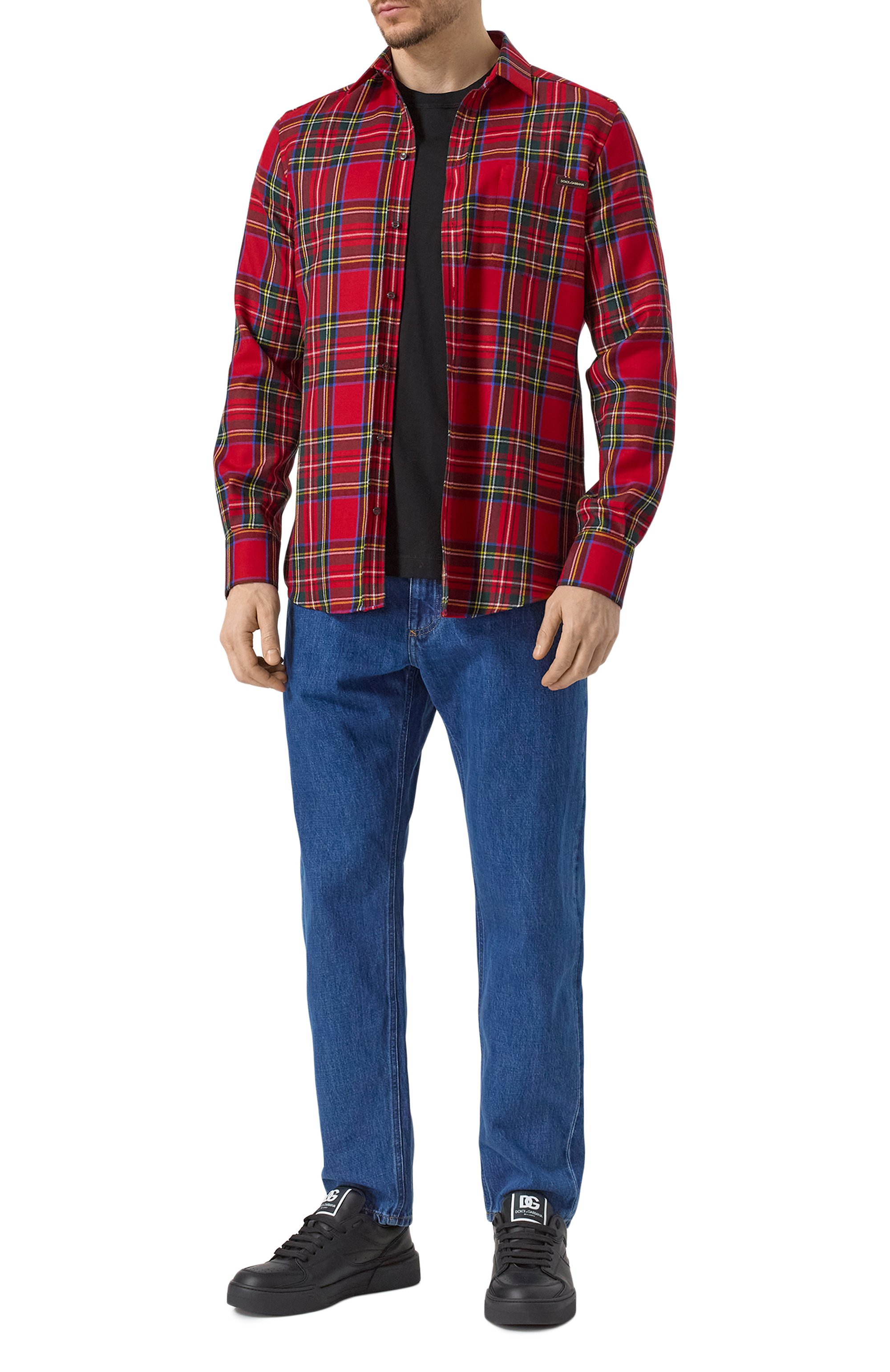 Шерстяная рубашка DOLCE & GABBANA, арт. G5JZ9T/FQ2KC, фото 2