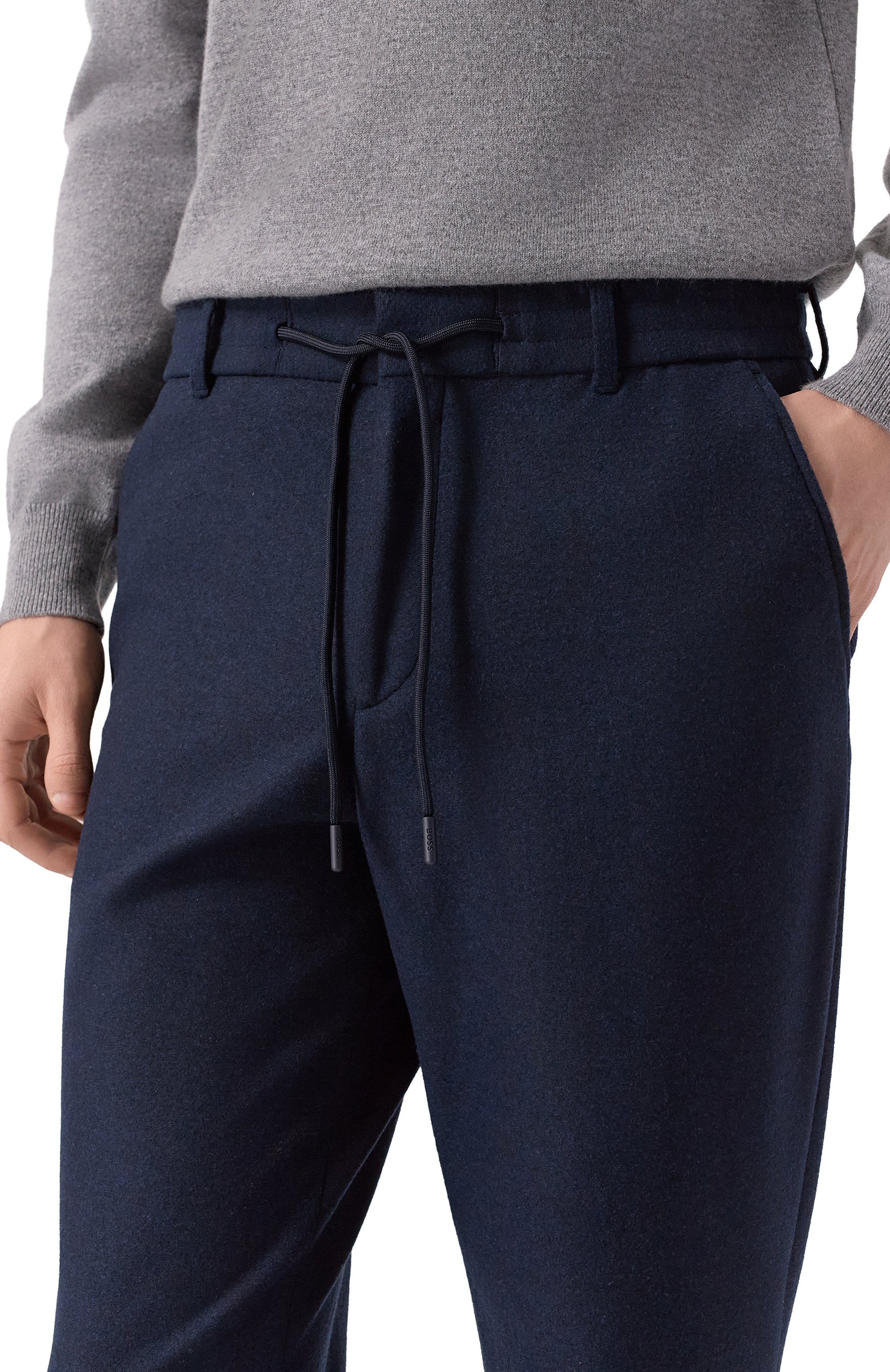 Брюки BOSS темно-синего цвета по цене 29950 руб., арт. 50551542, фото 5 Брюки BOSS, арт. 50551542, фото 5