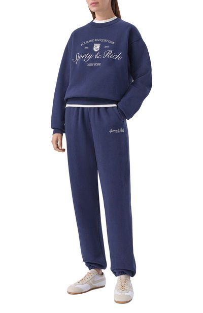Хлопковый свитшот SPORTY AND RICH, арт. ST09875412BL106, фото 2