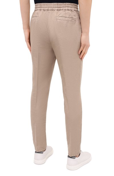 Брюки изо льна и хлопка BRUNELLO CUCINELLI, арт. M291LE1740, фото 4