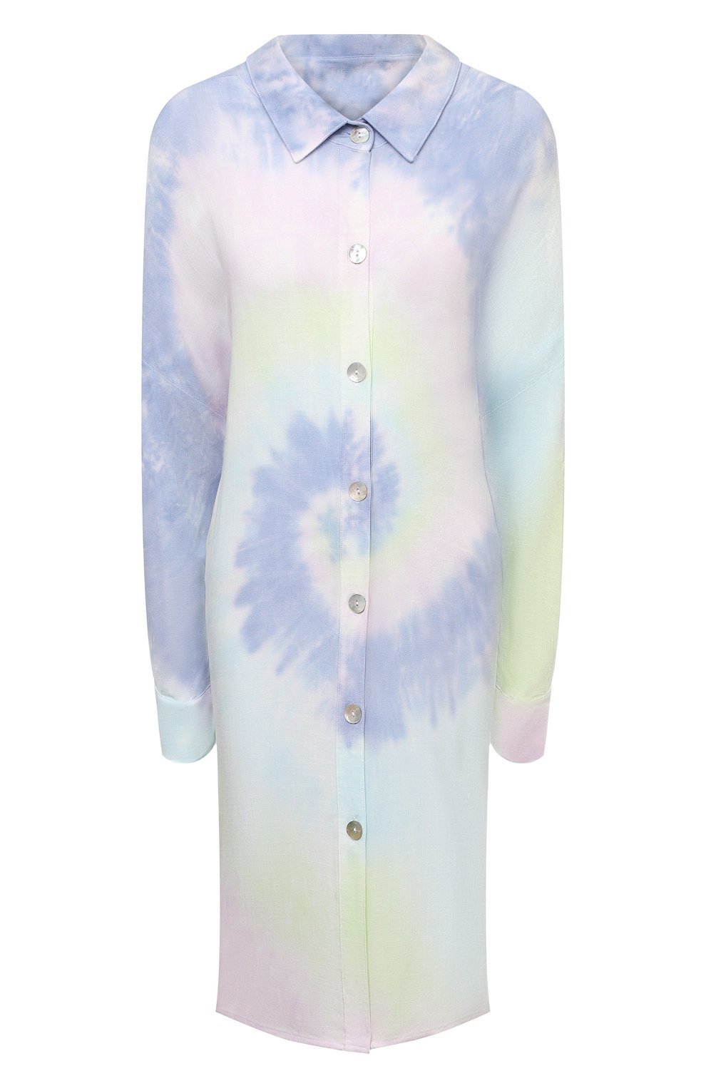 Рубашка из вискозы ELECTRIC AND ROSE разноцветного цвета по цене 29550 руб., арт. LFCV39-AURA, фото 1 Рубашка из вискозы ELECTRIC AND ROSE, арт. LFCV39-AURA, фото 1