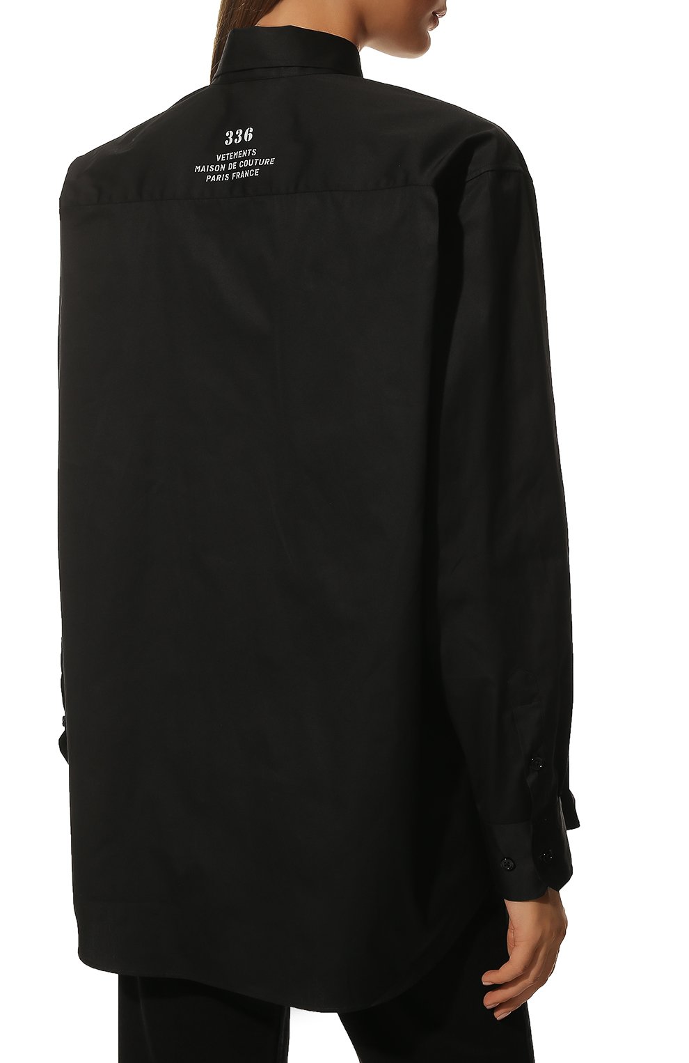 Хлопковая рубашка VETEMENTS, арт. UA53SH450B 1001/W, фото 4